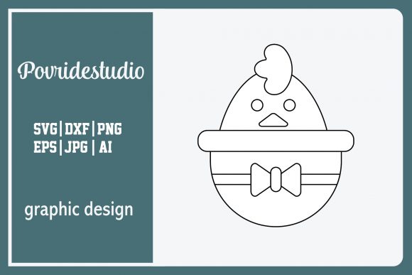 Review: Flat Illustration Easter Chicken for Embroidery