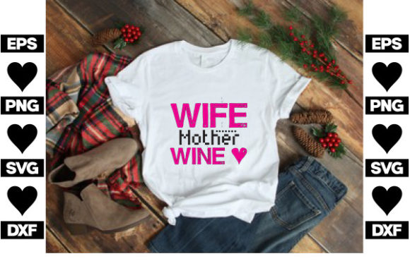 Review: Funny Dog SVG Design, Wife Mother Wine