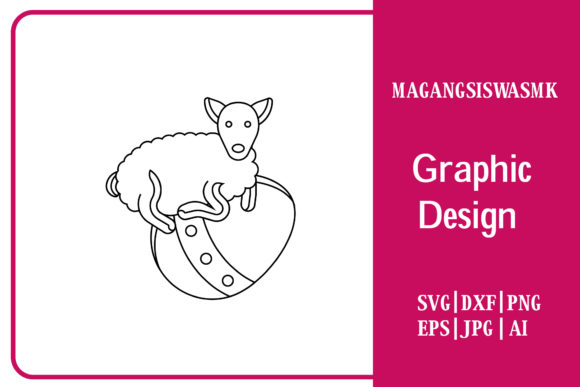 Reviewing the Flat Illustration Easter Goat for Embroidery